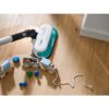 Aspirator vertical BOSCH Serie 7 Unlimited ProHygienic Aqua BCS71HYG3, TurboSpin (3 trepte, Turbo), Acumulator Li-Ion 18V 3A, Praf 0.30l, Funcție mop, Perie DynamicAqua 2în1, Lavete microfibră, G2.90kg, Alb