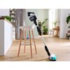 Aspirator vertical BOSCH Serie 7 Unlimited ProHygienic Aqua BCS71HYG3, TurboSpin (3 trepte, Turbo), Acumulator Li-Ion 18V 3A, Praf 0.30l, Funcție mop, Perie DynamicAqua 2în1, Lavete microfibră, G2.90kg, Alb
