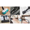 Aspirator vertical BOSCH Serie 7 Unlimited ProHygienic Aqua BCS71HYG2, TurboSpin (3 trepte, Turbo), Acumulator Li-Ion 18V 3A, Praf 0.30l, Funcție mop, Perie DynamicAqua 2în1, Lavete microfibră, G2.90kg, Alb