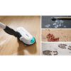 Aspirator vertical BOSCH Serie 7 Unlimited ProHygienic Aqua BCS712HYG5, TurboSpin (3 trepte, Turbo), 2x Acumulator Li-Ion 18V 3A, Praf 0.30l, Funcție mop, Perie DynamicAqua 2în1, Lavete microfibră, G2.90kg, Alb
