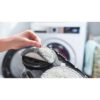 Aspirator vertical BOSCH Serie 7 Unlimited ProHygienic Aqua BCS712HYG5, TurboSpin (3 trepte, Turbo), 2x Acumulator Li-Ion 18V 3A, Praf 0.30l, Funcție mop, Perie DynamicAqua 2în1, Lavete microfibră, G2.90kg, Alb