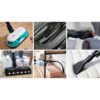 Aspirator vertical BOSCH Serie 7 Unlimited ProHygienic Aqua BCS712HYG5, TurboSpin (3 trepte, Turbo), 2x Acumulator Li-Ion 18V 3A, Praf 0.30l, Funcție mop, Perie DynamicAqua 2în1, Lavete microfibră, G2.90kg, Alb