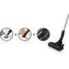 Aspirator vertical BOSCH Serie 6 Unlimited BBS611MAT, Uz Dry, 2 trepte, 1 acc. li-Ion 18V (uz 30min, reînc. 4h), Praf 0.3l, Perie electrică AllFloor Power, Motor DigitalSpin, 2.3kg, Moonlight Blue