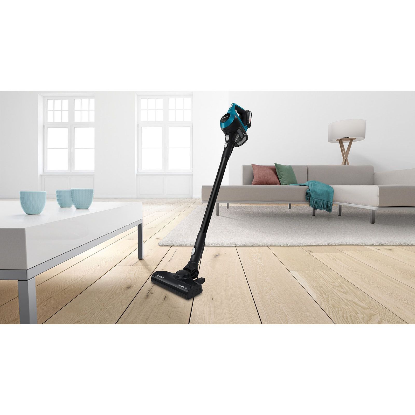 Aspirator vertical BOSCH Serie 6 Unlimited BBS611LAG, Laguna Blue