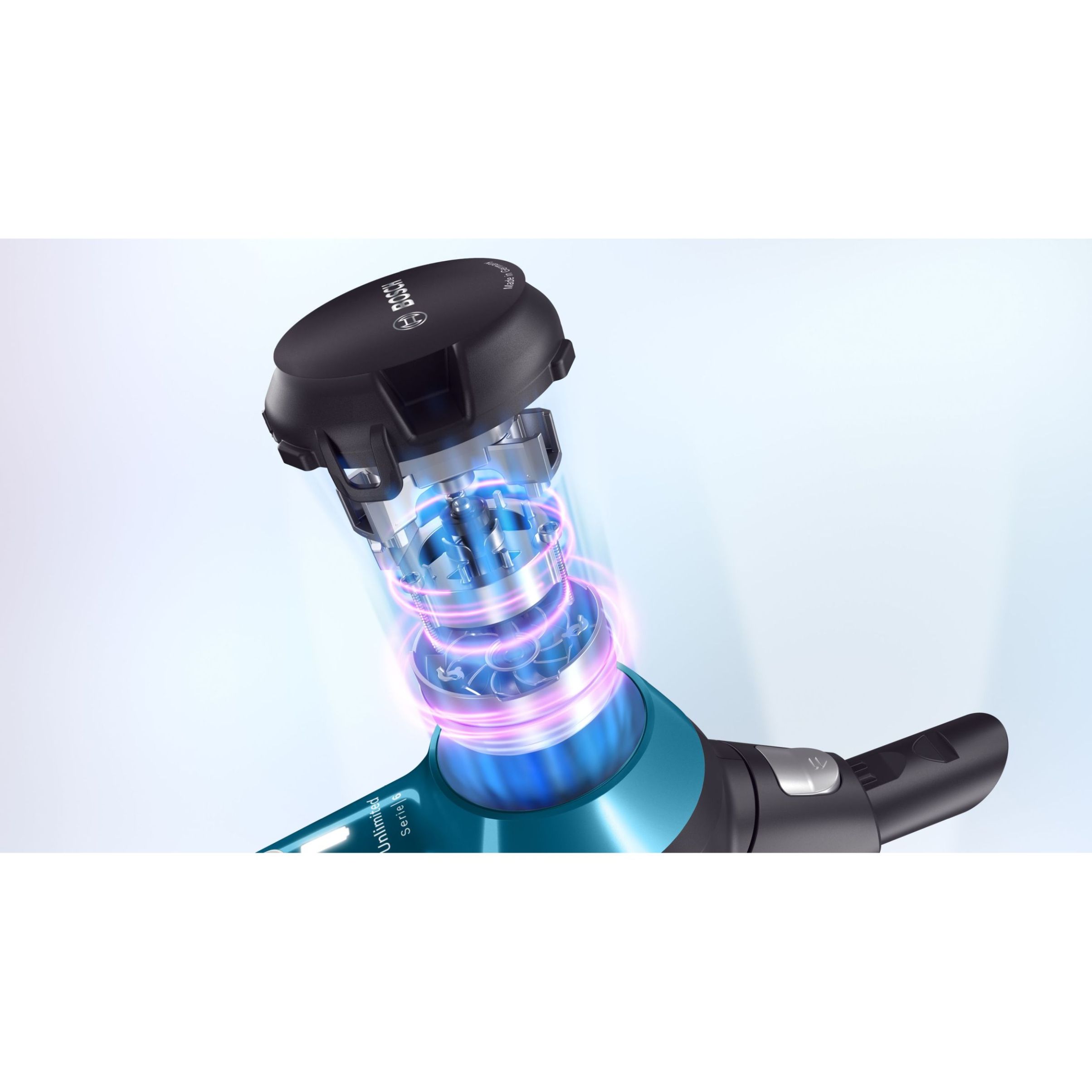 Aspirator vertical BOSCH Serie 6 Unlimited BBS611LAG, Laguna Blue