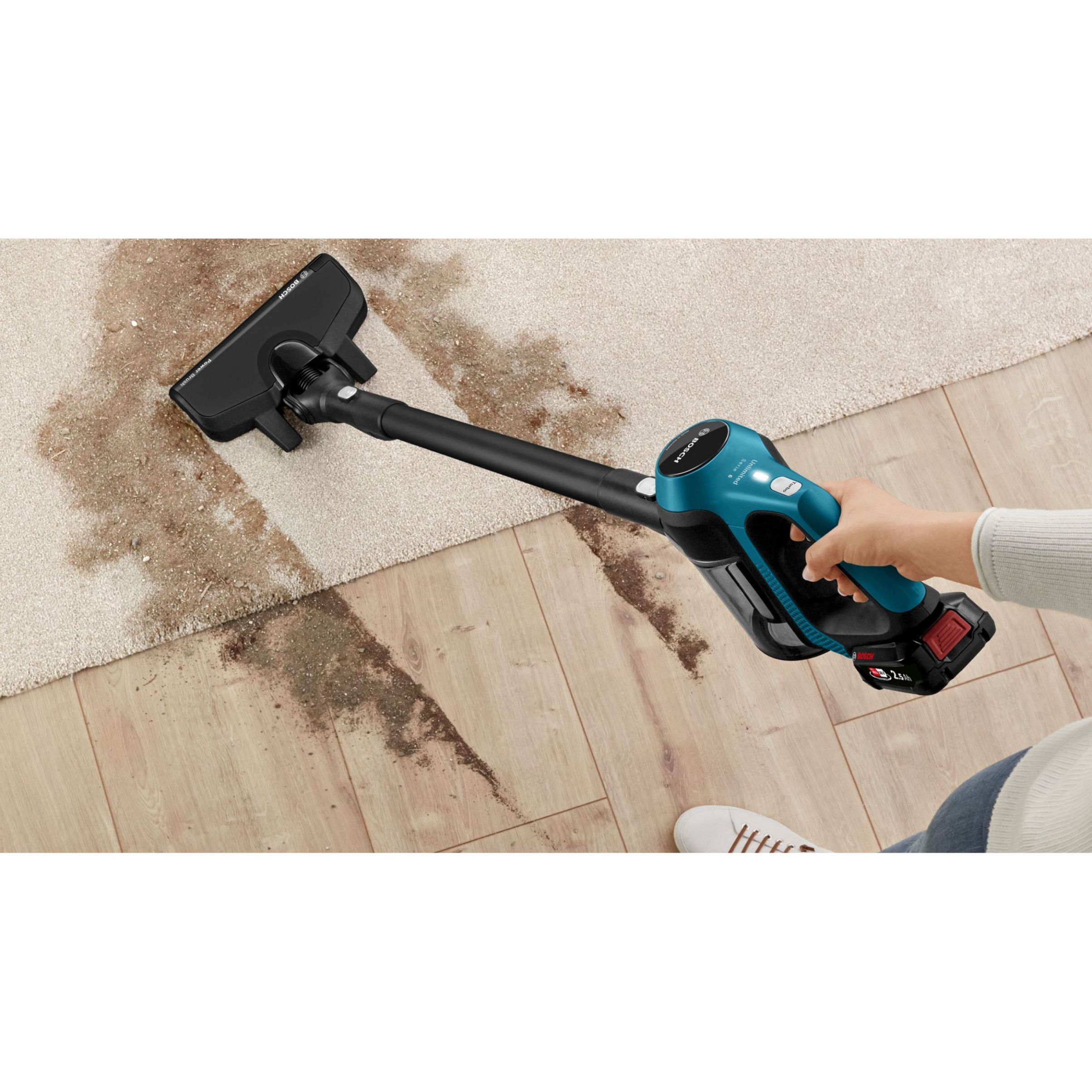 Aspirator vertical BOSCH Serie 6 Unlimited BBS611LAG, Laguna Blue