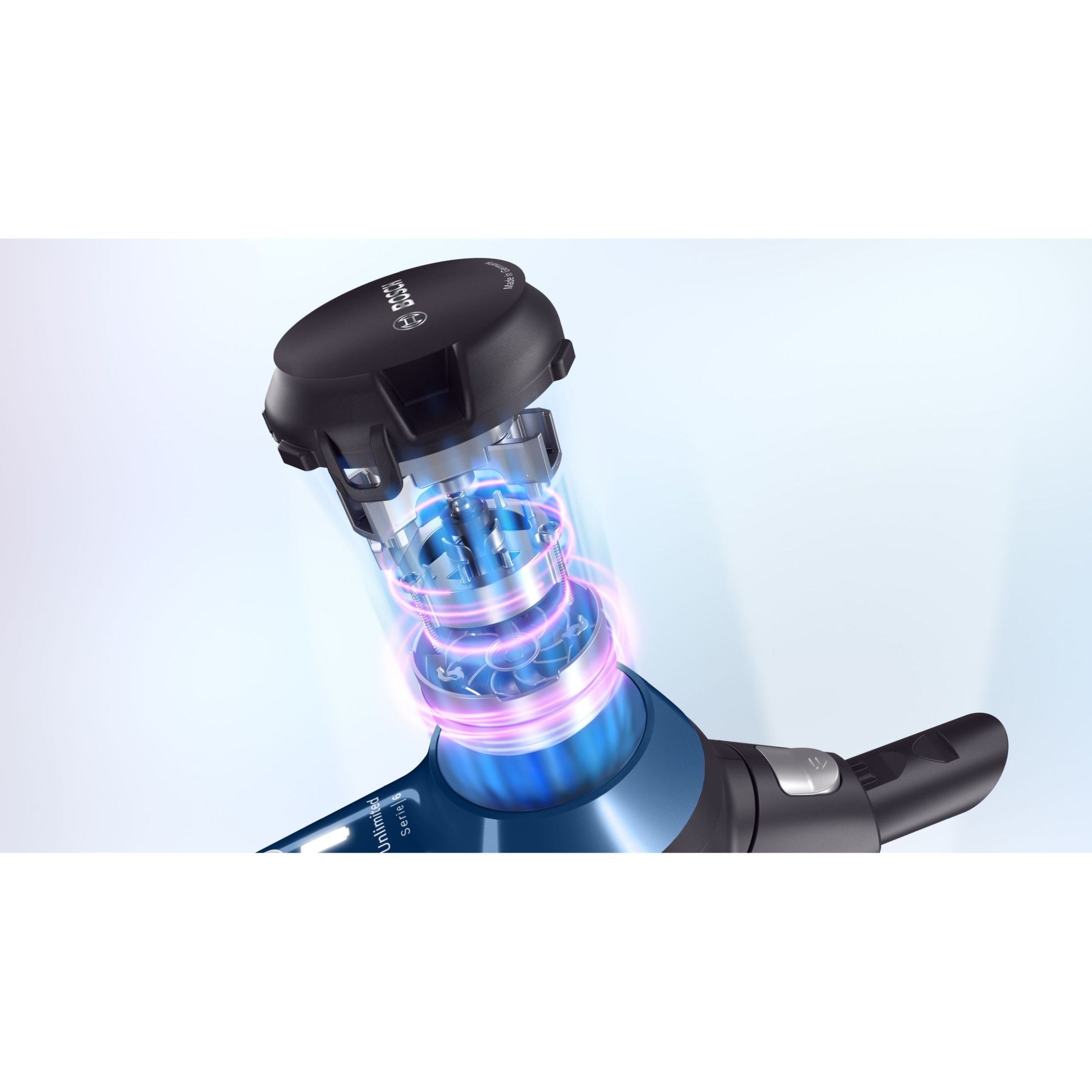 Aspirator vertical BOSCH Serie 6 Unlimited BCS611P4A, Moonlight Blue