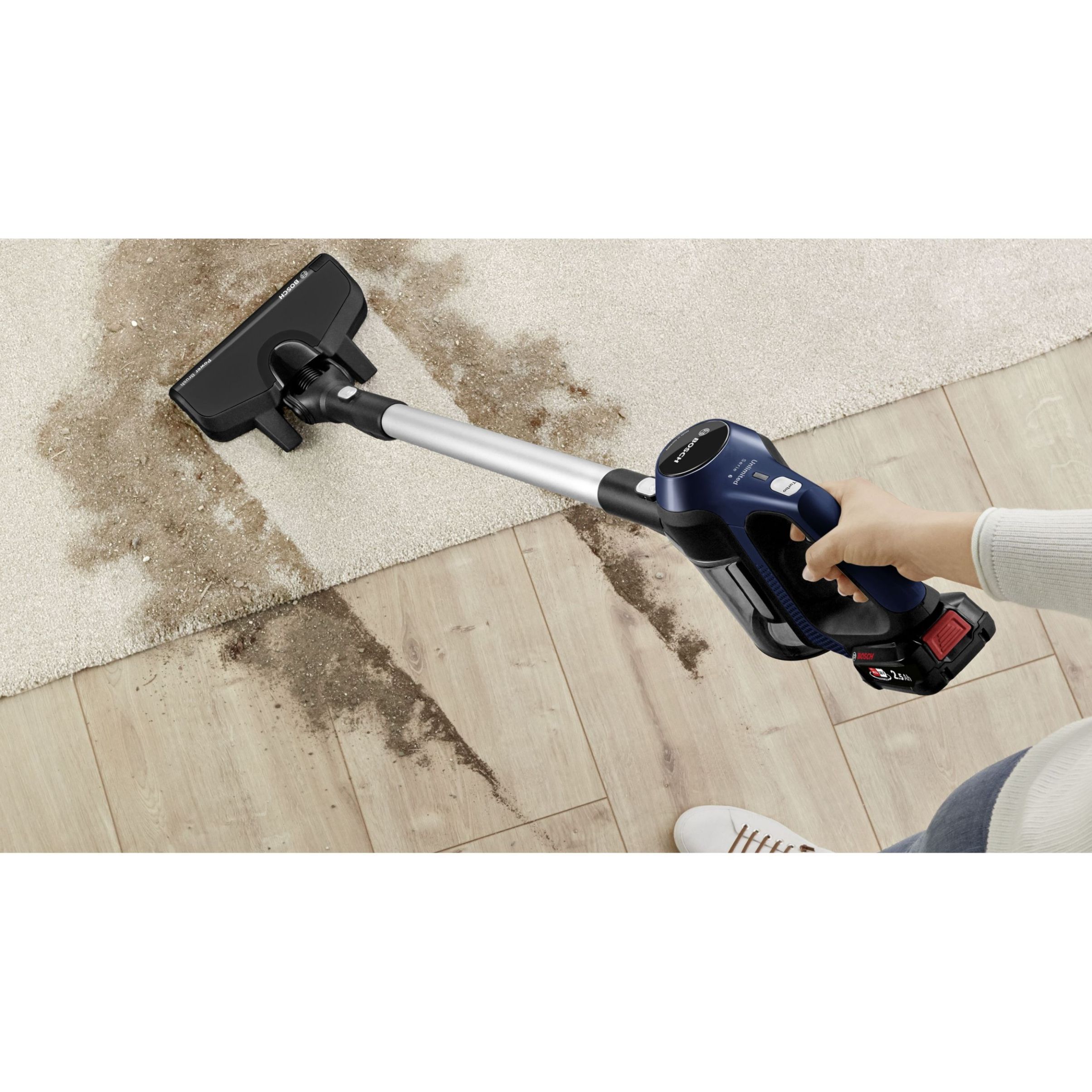 Aspirator vertical BOSCH Serie 6 Unlimited BCS611P4A, Moonlight Blue