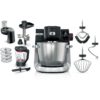 Robot de bucătărie planetar BOSCH Serie 6 MUMS6 Scale MUMS6ZS34  1600W (7 trepte  Pulse)  Bol inox șlefuit 5.5l cu mânere  Set patiserie  Cântar  Cronometru  SoftStart  AirCooling  G7.83kg  Matte Jet Black