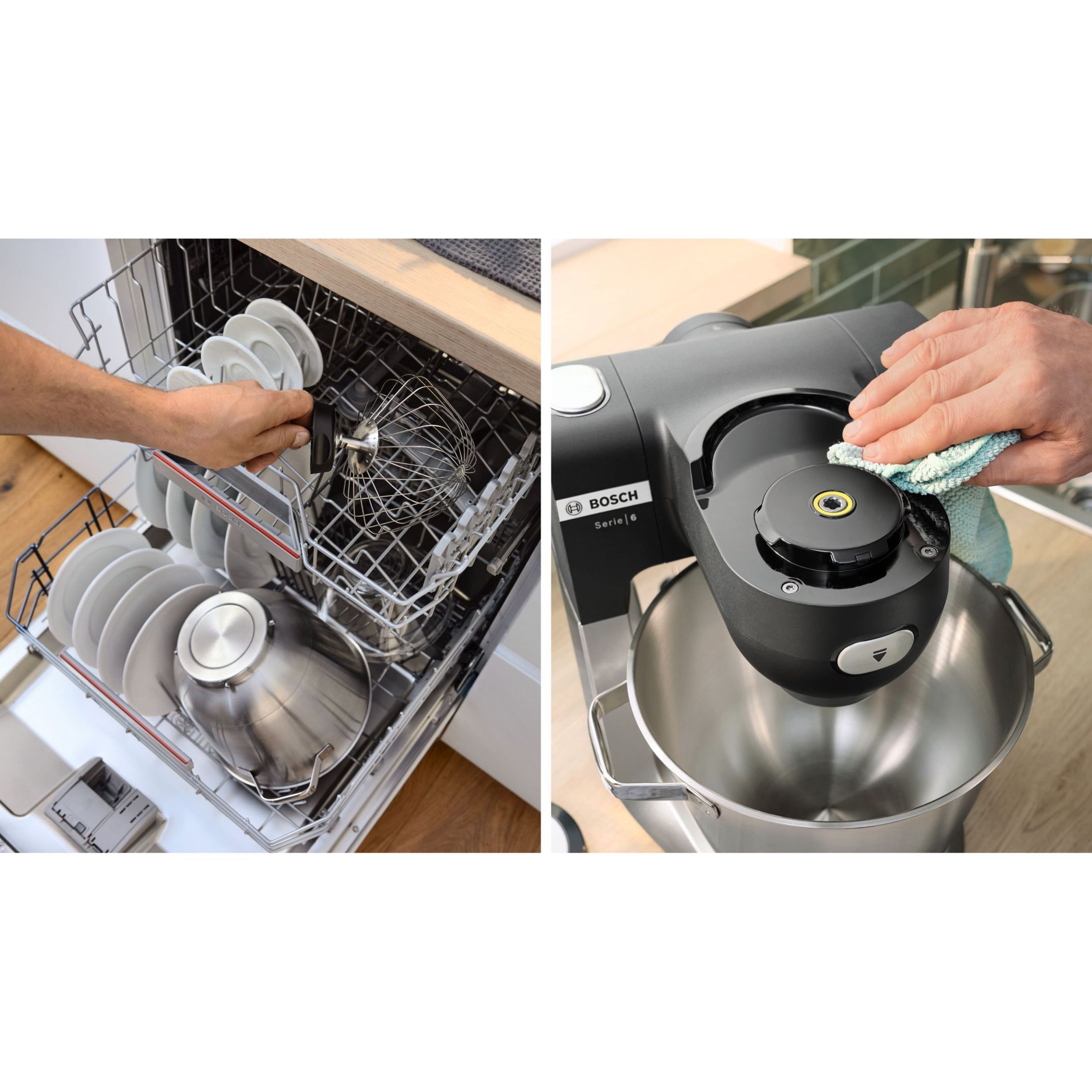 Robot de bucătărie planetar BOSCH Serie 6 MUMS6 Scale MUMS6ZS17, 1600W (7 trepte, Pulse), Bol inox șlefuit 5.5l cu mânere, Set patiserie, Cântar, Cronometru, SoftStart, AirCooling, G7.83kg, Matte Jet Black