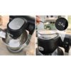Robot de bucătărie planetar BOSCH Serie 6 MUMS6 Scale MUMS6ZS00, 1600W (7 trepte, Pulse), Bol inox șlefuit 5.5l cu mânere, Set patiserie, Cântar, Cronometru, SoftStart, AirCooling, G7.83kg, Matte Jet Black