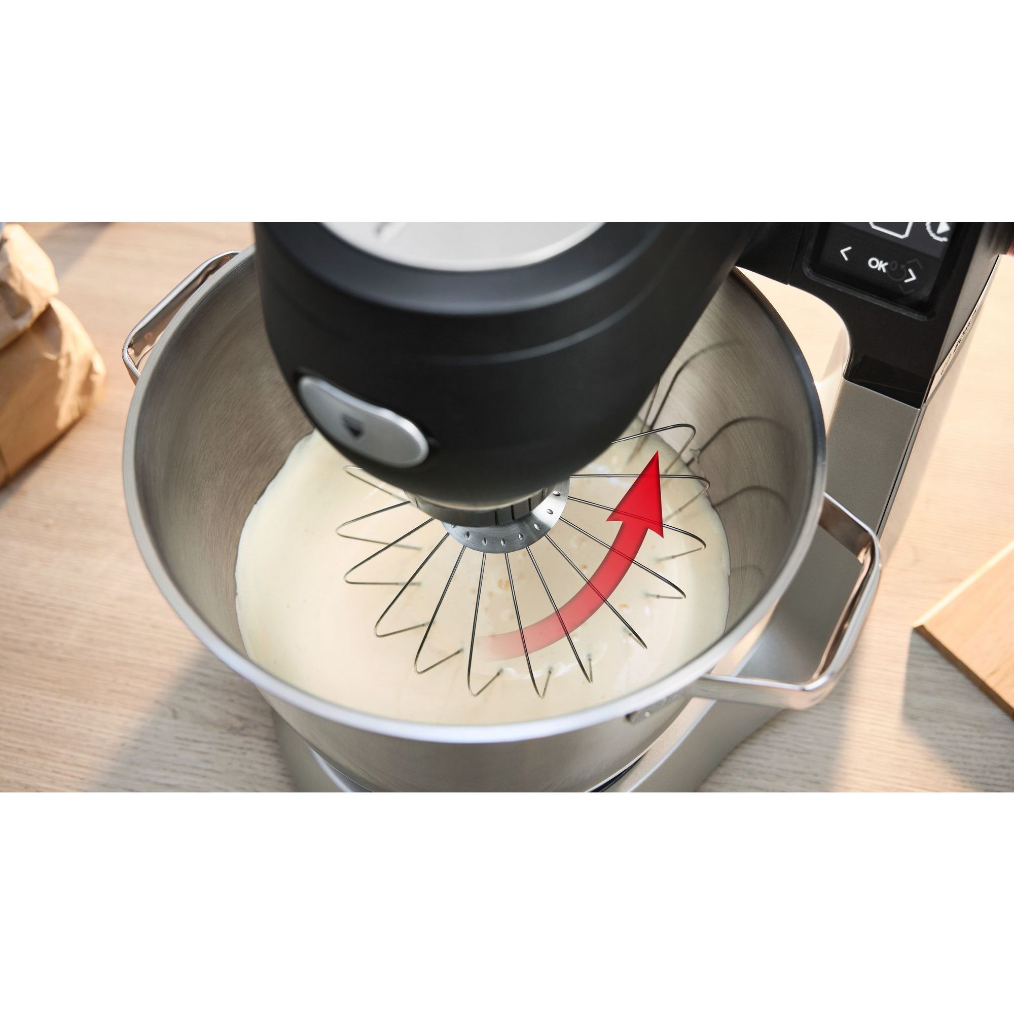 Robot de bucătărie planetar BOSCH Serie 6 MUMS6 Scale MUMS6ZS00, 1600W (7 trepte, Pulse), Bol inox șlefuit 5.5l cu mânere, Set patiserie, Cântar, Cronometru, SoftStart, AirCooling, G7.83kg, Matte Jet Black