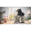 Robot de bucătărie planetar BOSCH Serie 6 MUMS6 Scale MUMS6ZS00, 1600W (7 trepte, Pulse), Bol inox șlefuit 5.5l cu mânere, Set patiserie, Cântar, Cronometru, SoftStart, AirCooling, G7.83kg, Matte Jet Black