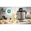 Robot de bucătărie planetar BOSCH Serie 6 MUMS6 Scale MUMS6ZS00, 1600W (7 trepte, Pulse), Bol inox șlefuit 5.5l cu mânere, Set patiserie, Cântar, Cronometru, SoftStart, AirCooling, G7.83kg, Matte Jet Black