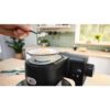 Robot de bucătărie planetar BOSCH Serie 6 MUMS6 Scale MUMS6ZS00, 1600W (7 trepte, Pulse), Bol inox șlefuit 5.5l cu mânere, Set patiserie, Cântar, Cronometru, SoftStart, AirCooling, G7.83kg, Matte Jet Black