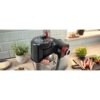 Robot de bucătărie planetar BOSCH Serie 6 MUMS6 Scale MUMS6ZS00, 1600W (7 trepte, Pulse), Bol inox șlefuit 5.5l cu mânere, Set patiserie, Cântar, Cronometru, SoftStart, AirCooling, G7.83kg, Matte Jet Black