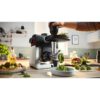 Robot de bucătărie planetar BOSCH Serie 6 MUMS6 Scale MUMS6ZS00, 1600W (7 trepte, Pulse), Bol inox șlefuit 5.5l cu mânere, Set patiserie, Cântar, Cronometru, SoftStart, AirCooling, G7.83kg, Matte Jet Black