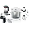 Robot de bucătărie planetar BOSCH Serie 6 MUMS6 MUMS6EW22  1600W (7 trepte  Pulse)  Bol inox șlefuit 5.5l cu mânere  Set patiserie  Soft Start  AirCooling  Color Coding  G7.83kg  Polar White