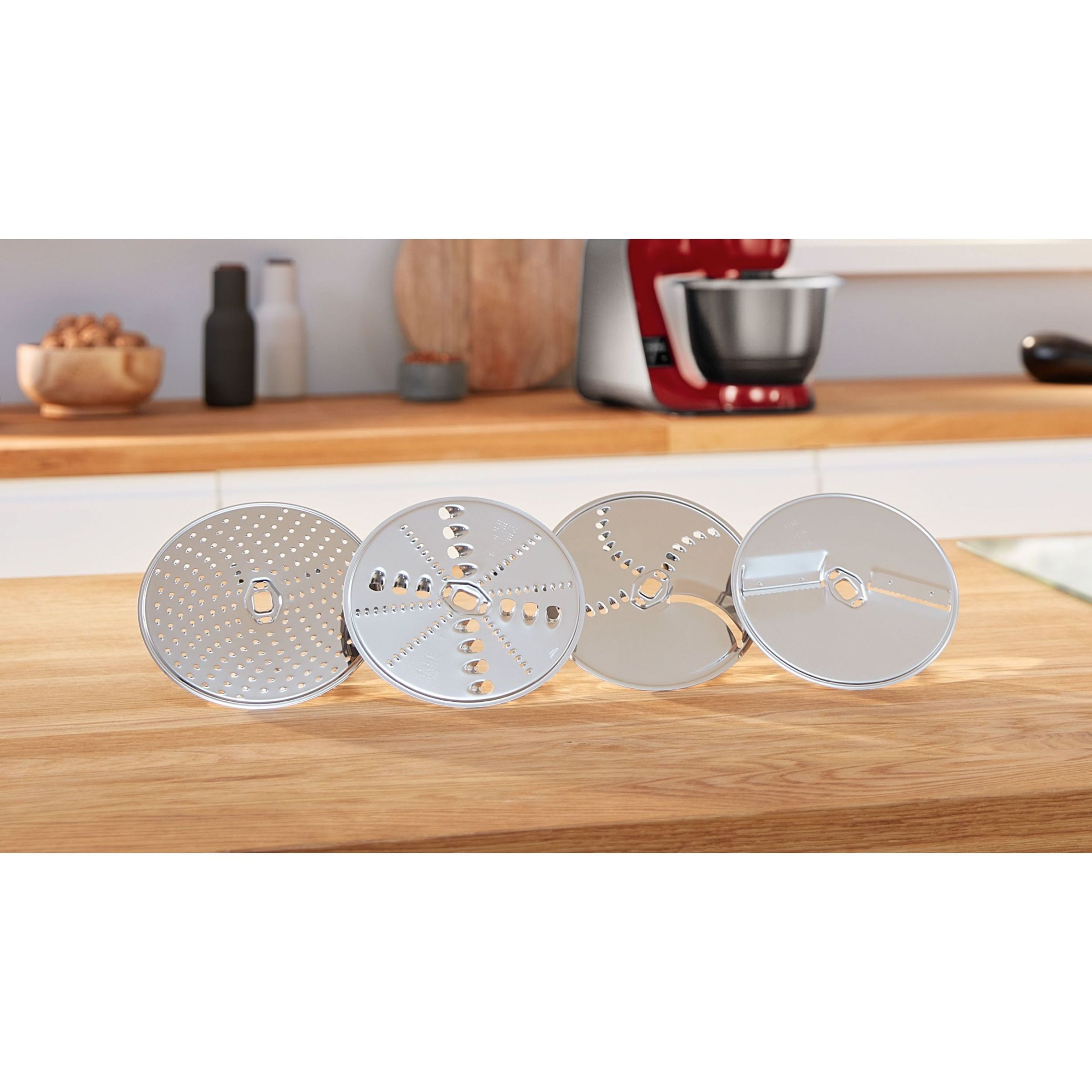 Robot de bucătărie planetar BOSCH Serie 4 MUM5 Scale MUM5X720, 1000W (7 trepte, Pulse), Bol inox 3.9l, Cântar, Timer, Set patiserie, Soft Start, Geantă, Carcasă plastic, Deep Red Silver