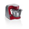 Robot de bucătărie planetar BOSCH Serie 4 MUM5 Scale MUM5X720, 1000W (7 trepte, Pulse), Bol inox 3.9l, Cântar, Timer, Set patiserie, Soft Start, Geantă, Carcasă plastic, Deep Red Silver