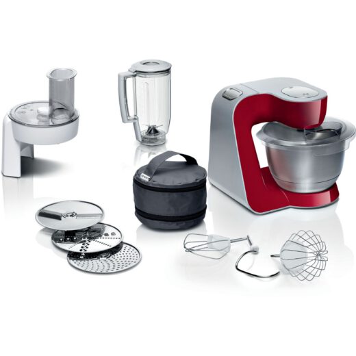 Robot de bucătărie planetar BOSCH Serie 4 MUM5 MUM58720  1000W (7 trepte și Pulse)  Deep Red