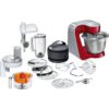 Robot de bucătărie planetar BOSCH Serie 4 MUM5 MUM55761  900W (7 trepte)  Bol inox 3.9l  Roșu/Argintiu