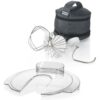 Robot de bucătărie planetar BOSCH Serie 4 MUM5 MUM55761, 900W (7 trepte), Bol inox 3.9l, Roșu/Argintiu