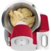 Robot de bucătărie planetar BOSCH Serie 4 MUM5 MUM55761, 900W (7 trepte), Bol inox 3.9l, Roșu/Argintiu