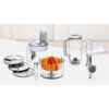 Robot de bucătărie planetar BOSCH Serie 4 MUM5 MUM55761, 900W (7 trepte), Bol inox 3.9l, Roșu/Argintiu