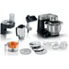 Robot de bucătărie planetar BOSCH Serie S2 MUMS2 MUMS2VM40  900W (7 trepte și Pulse)  Bol inox 3.8l  Set patiserie  Soft Start  Design compact  Control electronic al puterii  G4.4kg  Black and Silver