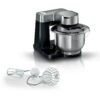Robot de bucătărie planetar BOSCH Serie S2 MUMS2 MUMS2VM00  900W (7 trepte și Pulse)  Bol inox 3.8l  Set patiserie  Soft Start  Design compact  Control electronic al puterii  G4.4kg  Black and Silver