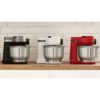 Robot de bucătărie planetar BOSCH Serie S2 MUMS2 MUMS2EW00, 700W (4 trepte), Bol inox 3.8l, Set de patiserie, Soft Start, Design compact, Control electronic al puterii, G4.4kg, Fully White