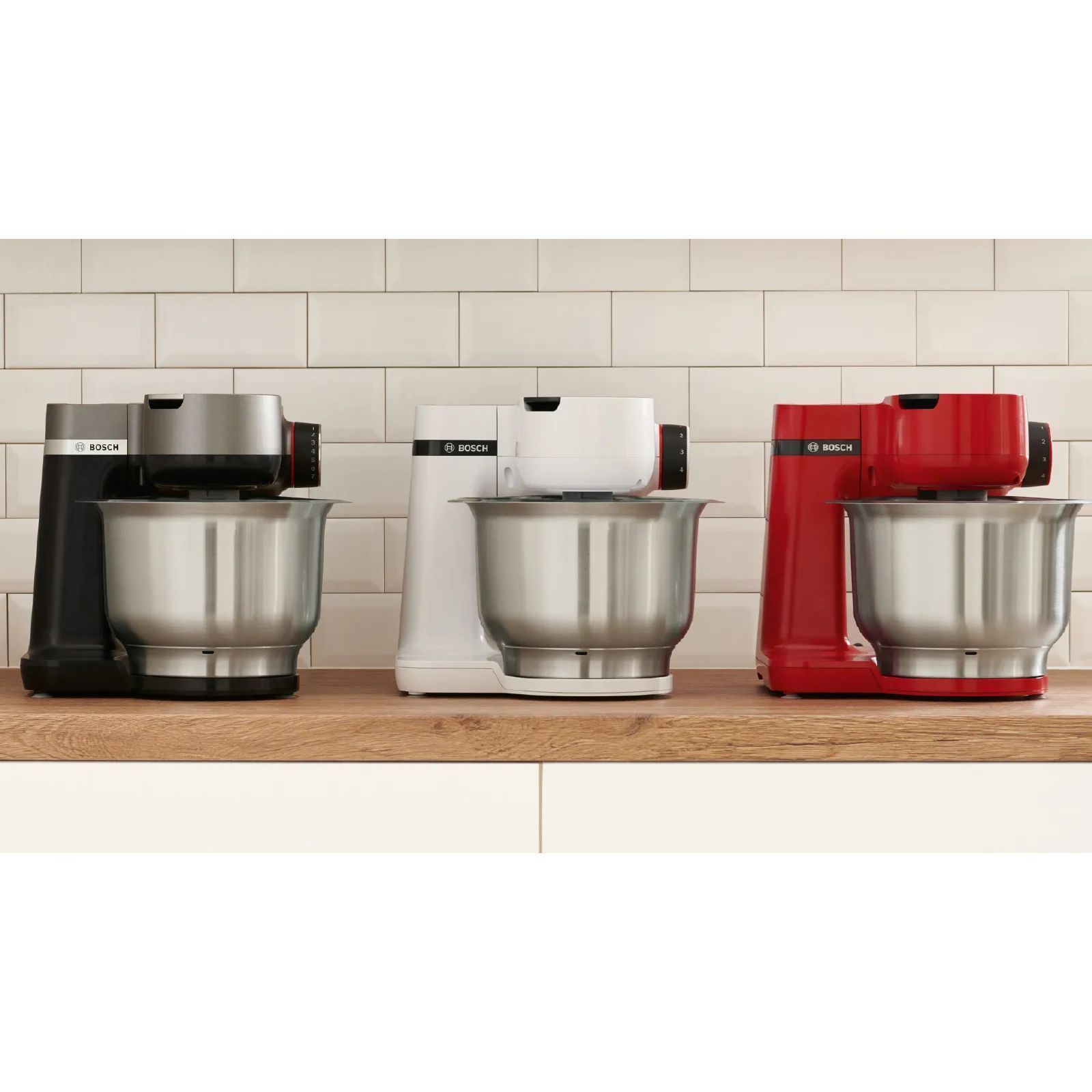 Robot de bucătărie planetar BOSCH Serie S2 MUMS2 MUMS2EW00, 700W (4 trepte), Bol inox 3.8l, Set de patiserie, Soft Start, Design compact, Control electronic al puterii, G4.4kg, Fully White