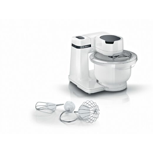 Robot de bucătărie planetar BOSCH Serie S2 MUMS2 MUMS2AW00  700W (4 trepte)  Bol plastic 3.8l  Set de patiserie  Soft Start  Design compact  Control electronic al puterii  G4.4kg  Fully White