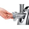 Mașină de tocat carne BOSCH ProPower MFW68640, 800W, 3 discuri incluse depozitabile (3mm, 4.8mm, 8mm), 4,3kg/min, 10 funcții, Buton inversare, Pâlnie cârnați, Accesoriu Kebbe, Mâner, 79dBA