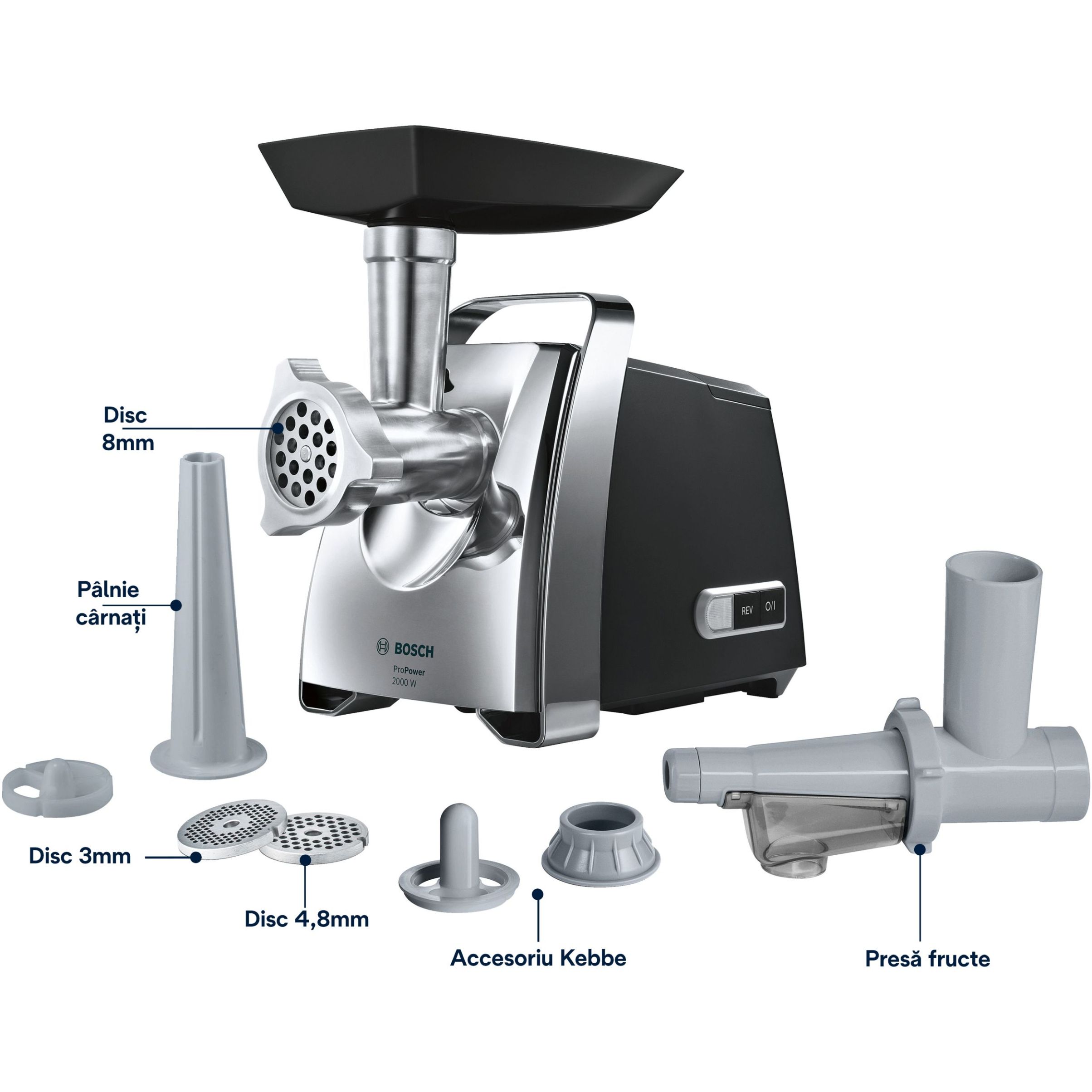 Mașină de tocat de carne BOSCH ProPower MFW67450, 700W