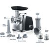 Mașină de tocat carne BOSCH ProPower MFW67440, 700W, Peste 10 funcţii, Neagră