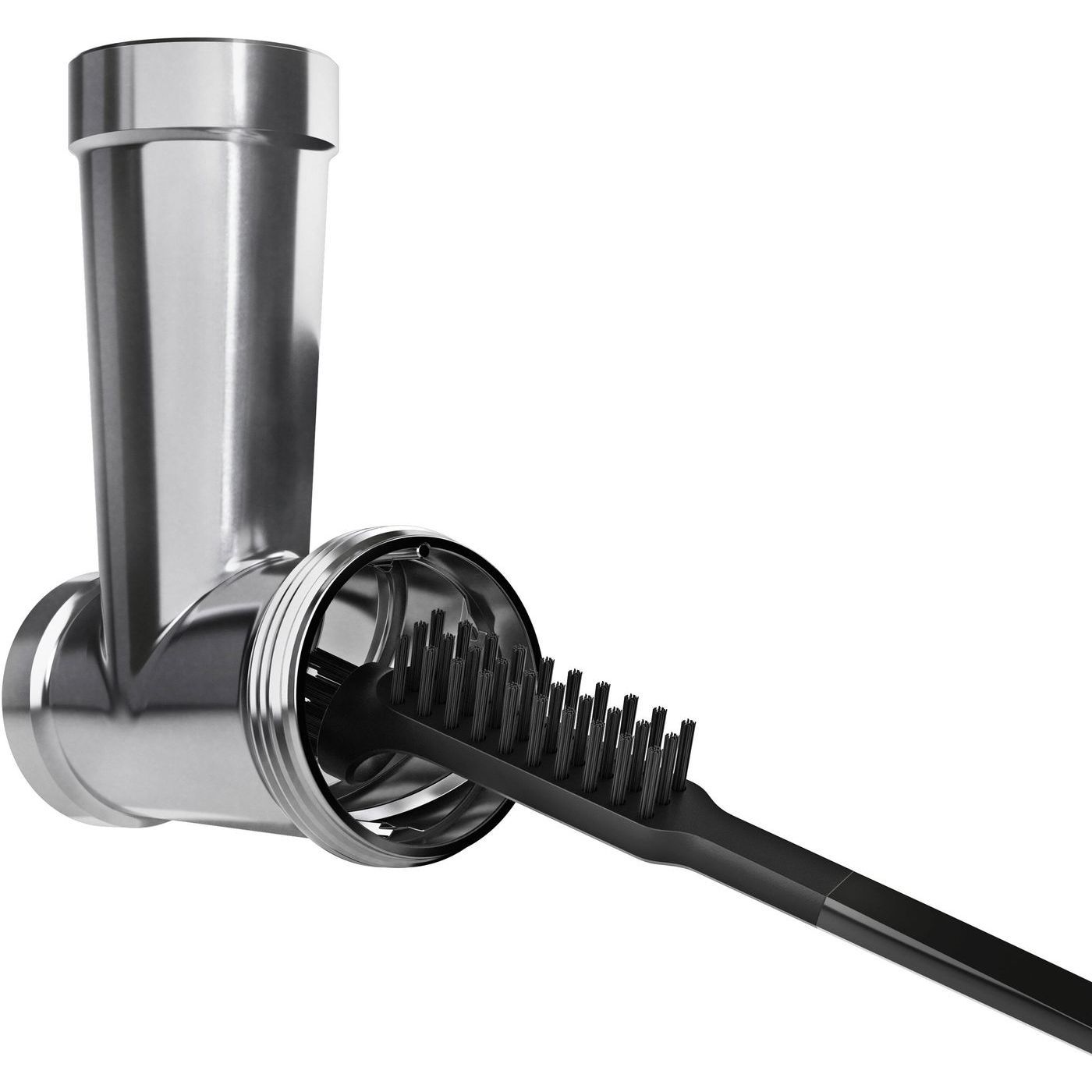 Mașină de tocat carne BOSCH Serie 4 MultiPower MFWS440B, Vârf 2000W (2 trepte și revers), Nominală 500W, 2.5kg/min, Răzătoare, Cârnați, Kebbe, Cuțit două tăișuri, Neagră
