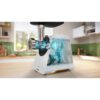 Mașină de tocat carne BOSCH Serie 4 MultiPower MFWS420W, Vârf 2000W (2 trepte și revers), Nominală 500W, 2.5kg/min, Cârnați, Piciorușe ventuze, Cuțit cu două tăișuri, Albă