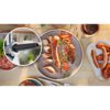 Mașină de tocat carne BOSCH Serie 4 MultiPower MFWS420W, Vârf 2000W (2 trepte și revers), Nominală 500W, 2.5kg/min, Cârnați, Piciorușe ventuze, Cuțit cu două tăișuri, Albă