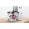 Robot de bucătărie BOSCH MultiTalent 8 MC812M844, 1250W, Oțel inoxidabil periat, 50 de funcţii, Bol XXL cu capacitate de 3,9 l, Viteză variabilă, Indicator LED și Funcție Impuls, Sistem SmartStorage, Negru