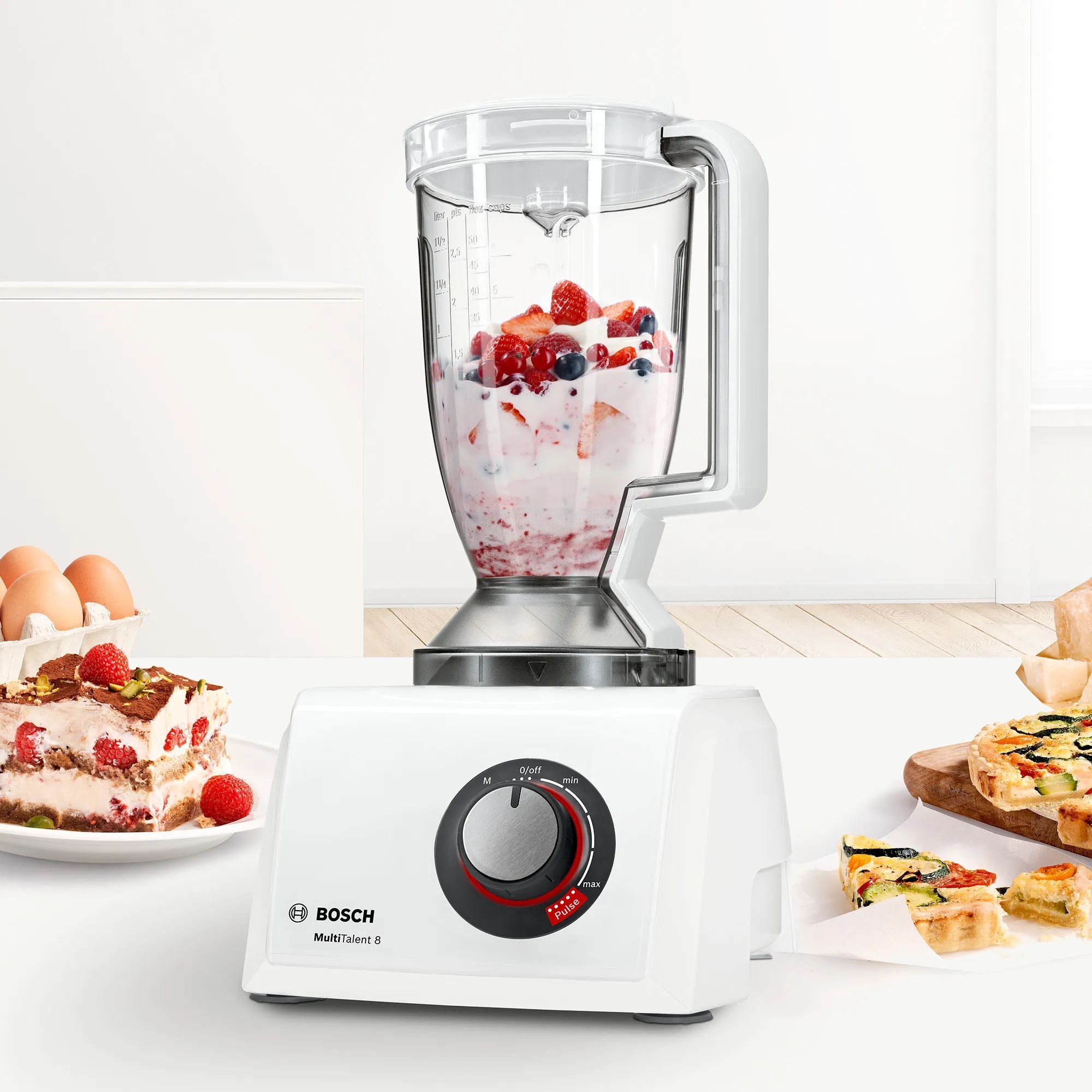 Robot de bucătărie BOSCH MultiTalent 8 MC812W620, 1100W