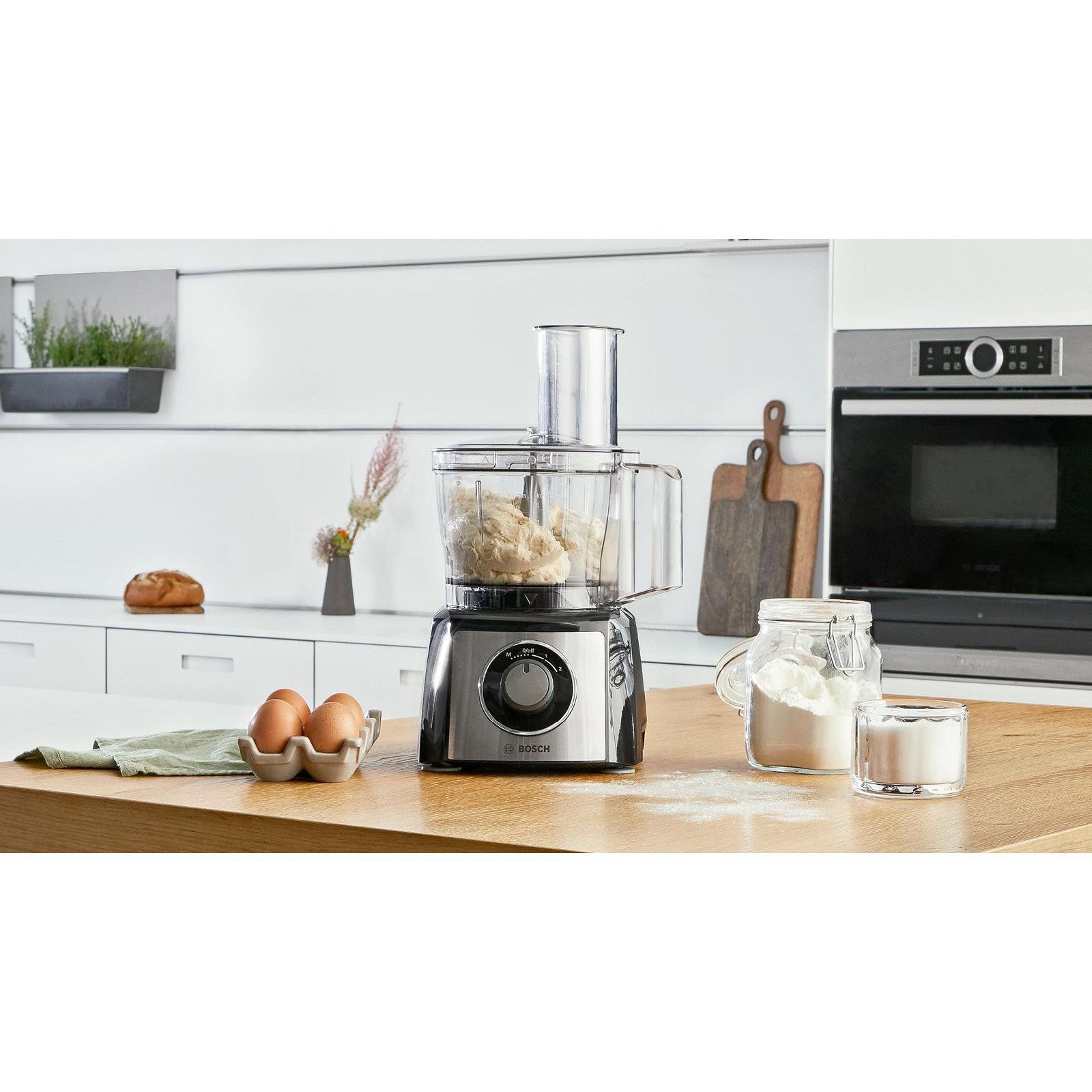 Robot de bucătărie BOSCH MultiTalent 3 MCM3501M, 800W, Brushed Stainless Steel
