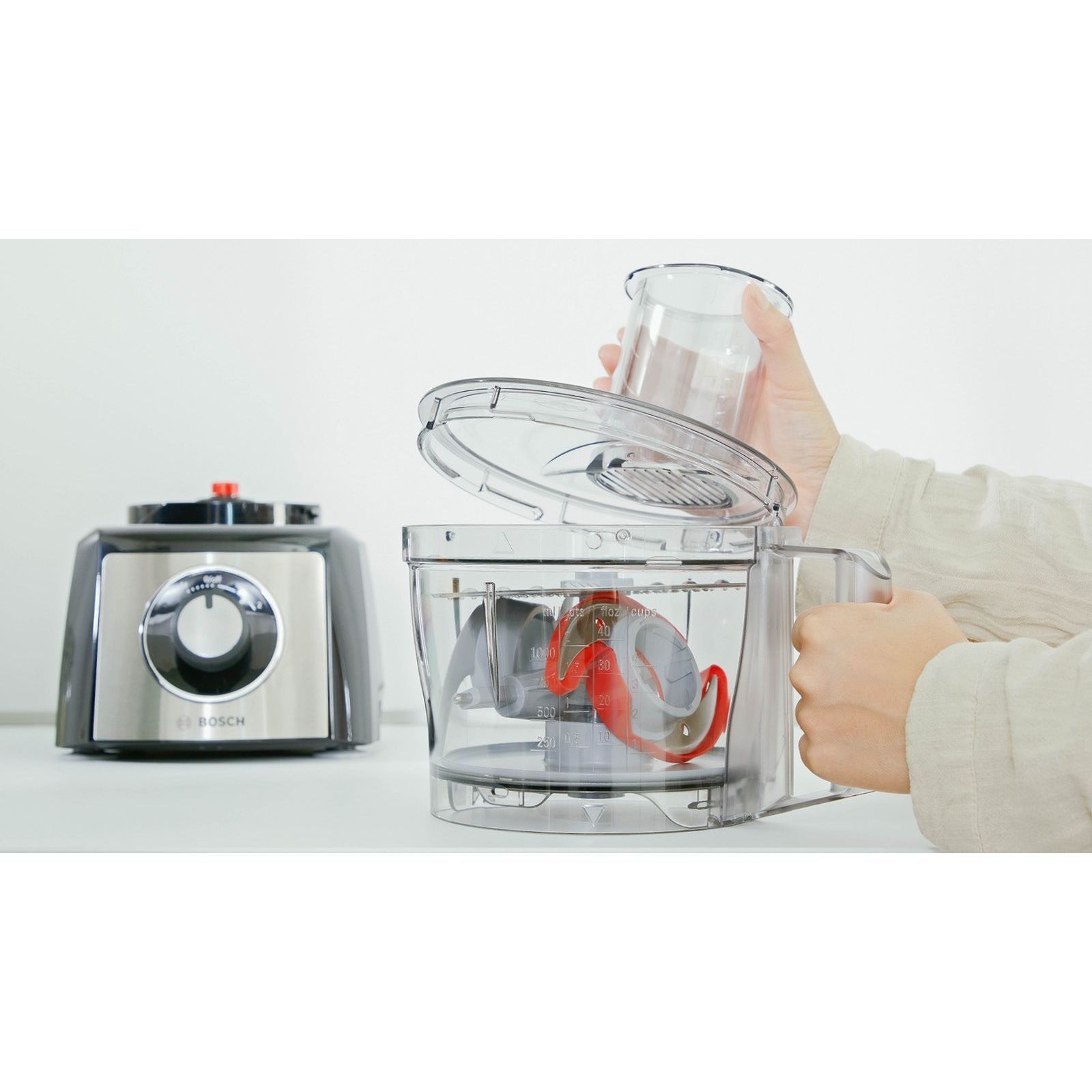 Robot de bucătărie BOSCH MultiTalent 3 MCM3501M, 800W, Brushed Stainless Steel