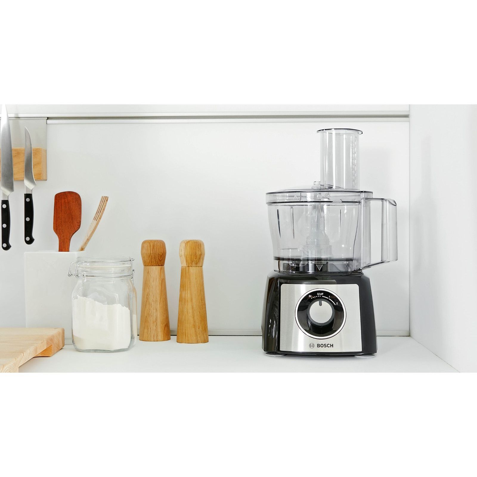 Robot de bucătărie BOSCH MultiTalent 3 MCM3501M, 800W, Brushed Stainless Steel