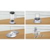 Robot de bucătărie BOSCH MultiTalent 3 MCM3501M, 800W, Brushed Stainless Steel