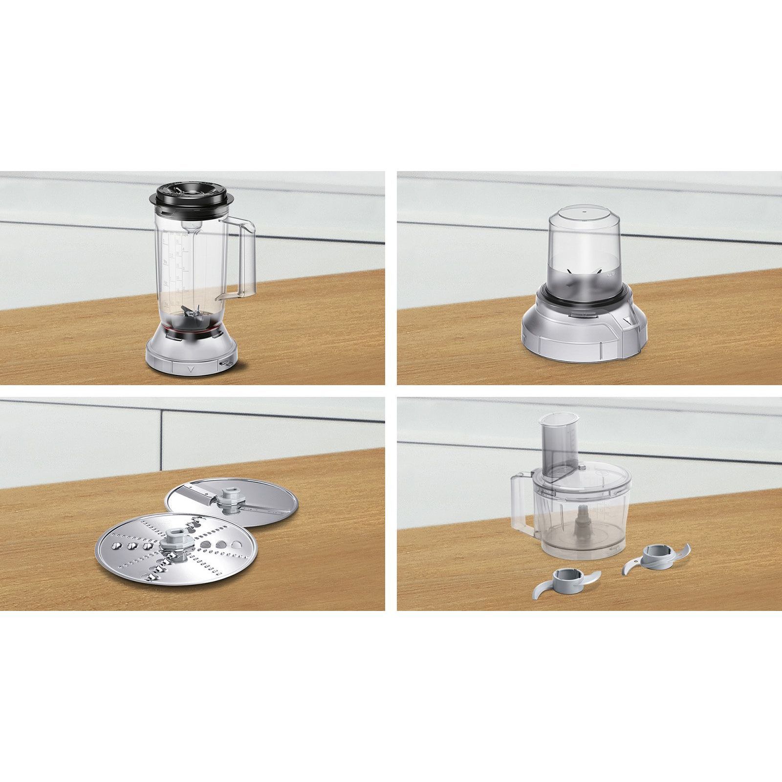 Robot de bucătărie BOSCH MultiTalent 3 MCM3501M, 800W, Brushed Stainless Steel
