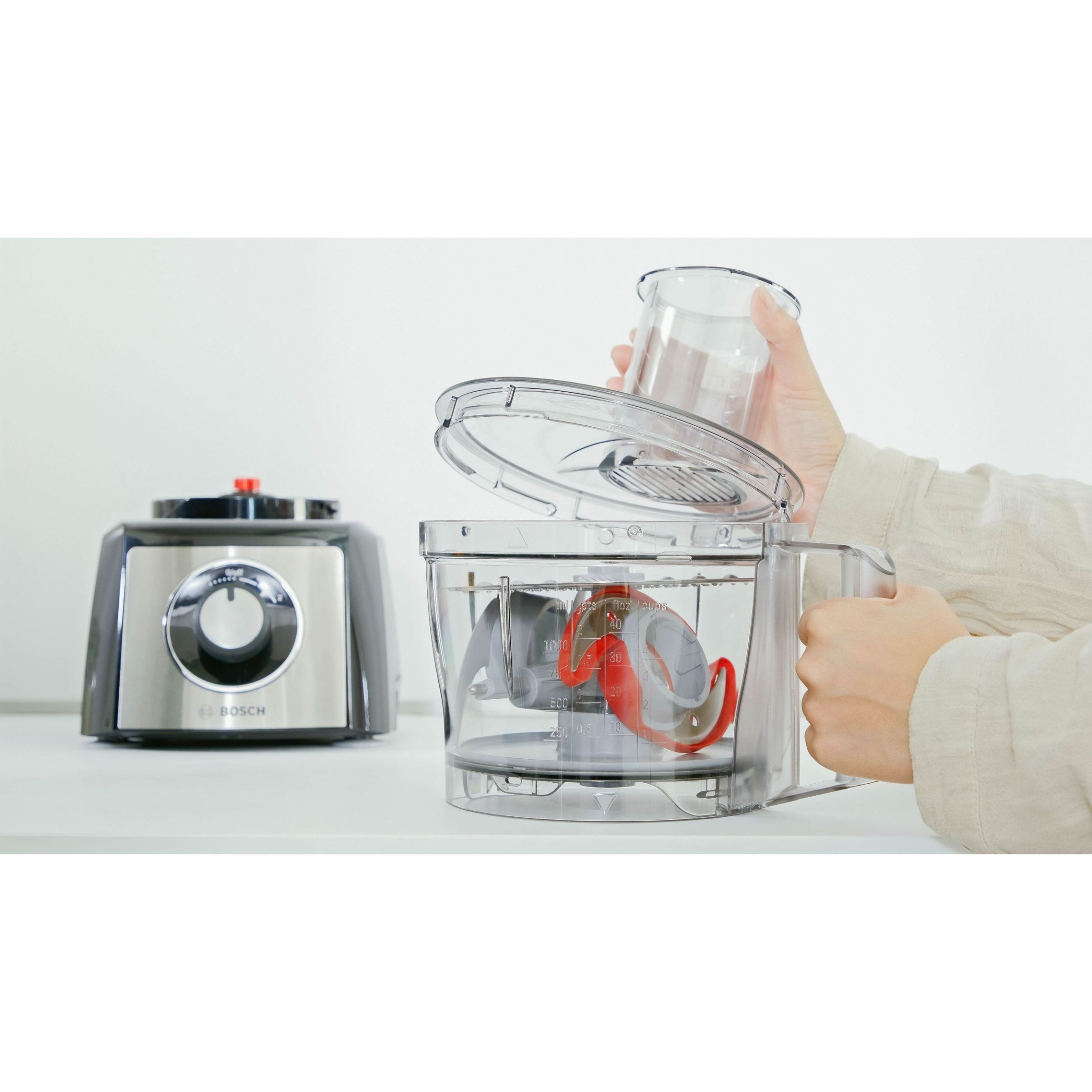 Robot de bucătărie BOSCH MultiTalent 3 Plus MCM3PM386, 900W, Brushed Stainless Steel
