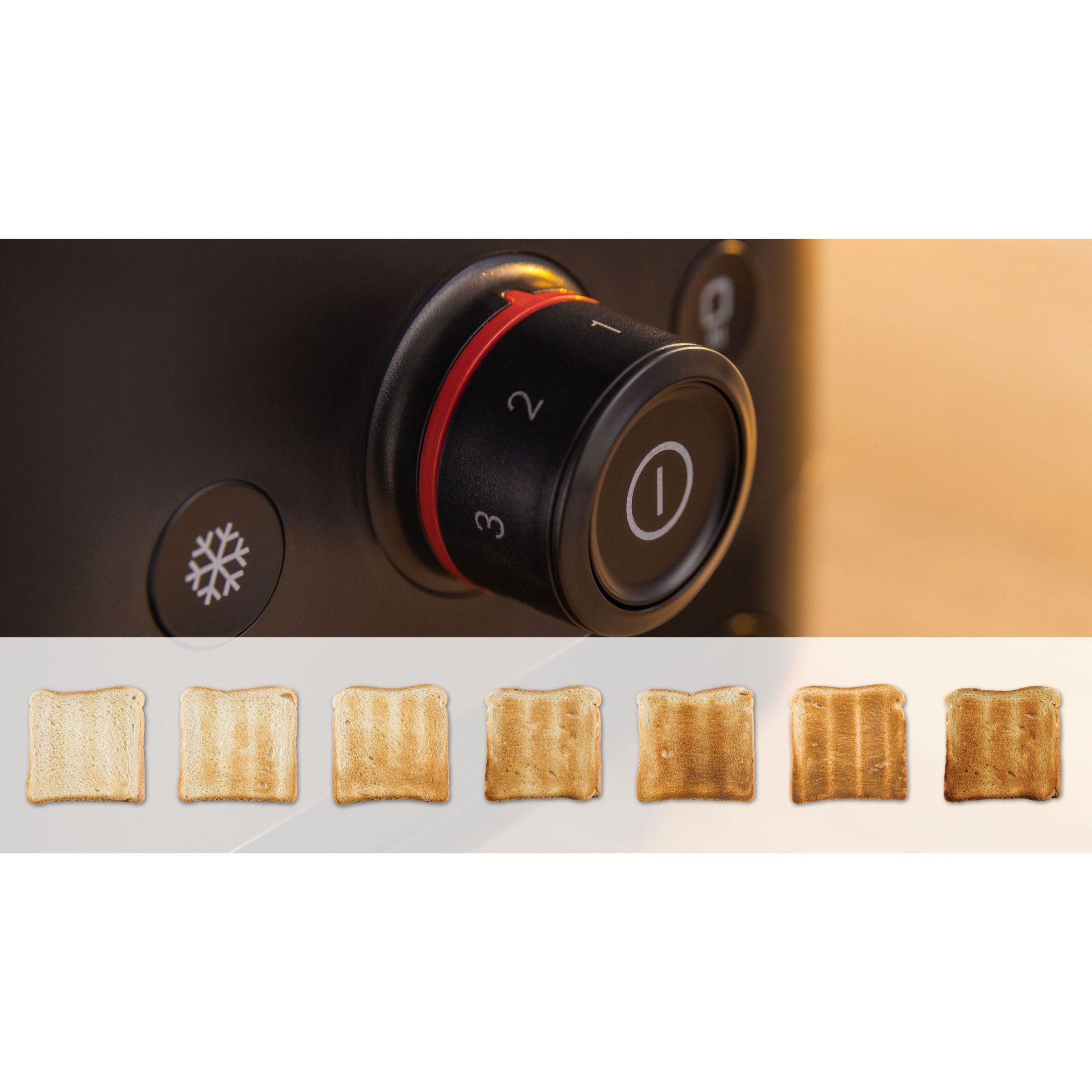 Prăjitor pâine compact BOSCH MyMoment TAT3M123, 2 sloturi, Dezghețare, Încălzire, High Lift, Negru