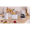 Prăjitor de pâine BOSCH MyMoment TAT2M121, 2 sloturi, Dezghețare, Încălzire, Grătar chifle, High Lift, Alb